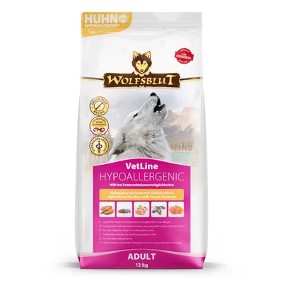 Wolfsblut - Vetline Hypoallergenic Hydrolysiertes Huhn Adult Trockenfutter Wolfsblut - Vetline Hypoallergenic Hydrolysiertes Huhn Adult Trockenfutter
