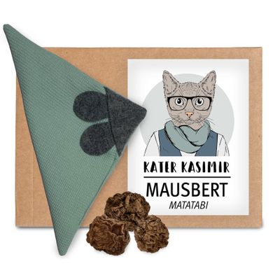 Kater Kasimir Spielmaus für Katzen, Mausbert Matatabi-Früchte