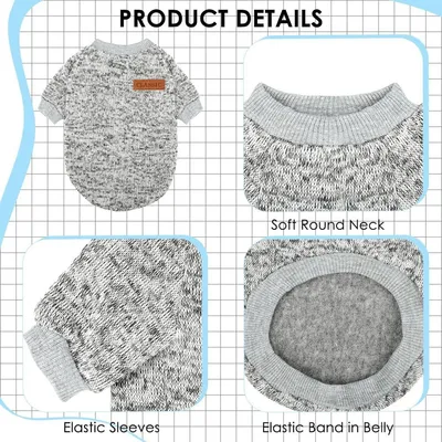 ZooVenture Warmer Hundepullover – 100 % Polyester, Größe M ZooVenture Warmer Hundepullover – 100 % Polyester, Größe M