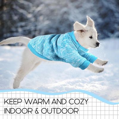 ZooVenture Suéter cálido para perros - 100% poliéster, talla M