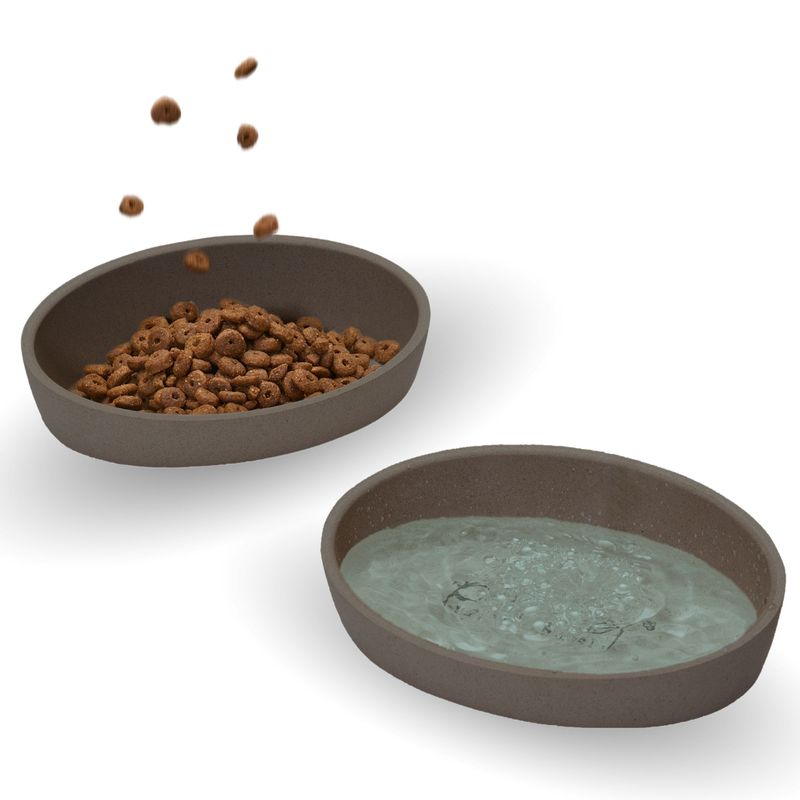 PiuPet® Futternapf 2er Set I rutschfester Katzennapf I 230ml