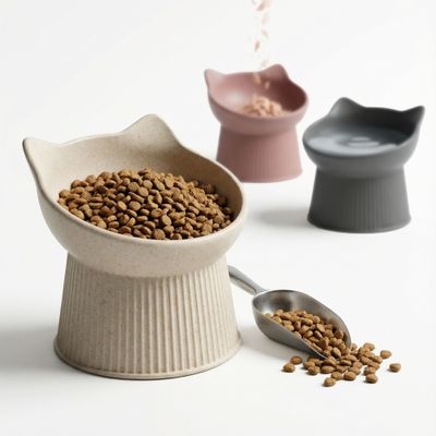 PiuPet® Ergonomischer Futternapf I schnurrhaar freundlich I rutschfest