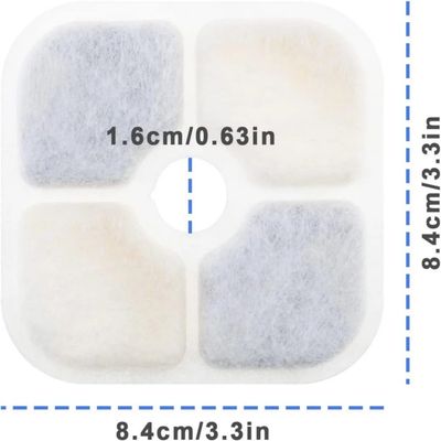 Pawffee Filtros para fuentes de agua para gatos, agua limpia y fresca