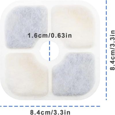 Pawffee Active Wasserfilter 12er Set para Katzenbrunnen zur Wasserreinigung