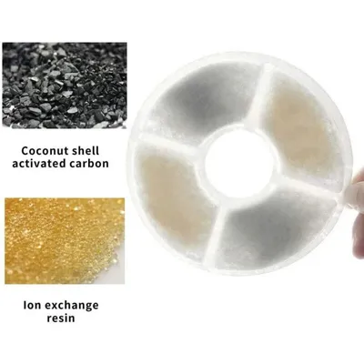 Pawffee 6 filtros redondos de carbón activado para fuentes de gatos Pawffee 6 filtros redondos de carbón activado para fuentes de gatos