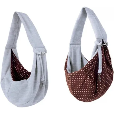Pawffee Bolsa transportadora gris con correa de hombro para mascotas Pawffee Bolsa transportadora gris con correa de hombro para mascotas