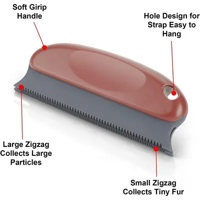 Brosse anti-poils 2 en 1 réutilisable – chiens, chats, canapé, vêtements Brosse anti-poils 2 en 1 réutilisable – chiens, chats, canapé, vêtements