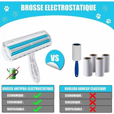 CYSLMUK - Brosse anti-poils - Réutilisable efficace écologique