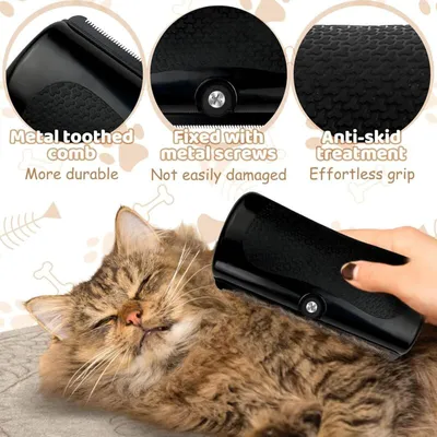 Brosse toilettage chien/chat démêlage poils morts sous-poil