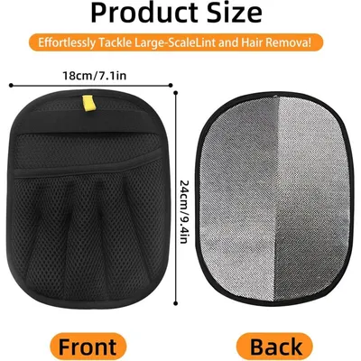 Gants anti-poils x2 : double face, canapé, vêtements chien/chat