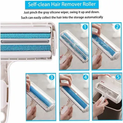 Brosse poils d'animaux - Réutilisable - Électrostatique