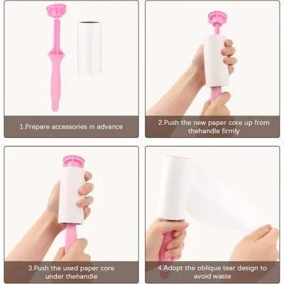 ZOKOA - Brosse adhésive anti-poils - Rouleaux recharge ZOKOA - Brosse adhésive anti-poils - Rouleaux recharge