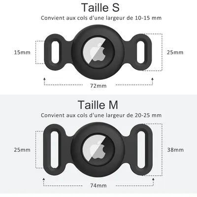 Protecteur de collier pour animaux de compagnie Pawffee AirTag, taille S Protecteur de collier pour animaux de compagnie Pawffee AirTag, taille S
