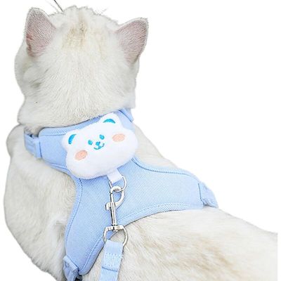 Niedliches Hunde-Set Halsband, Geschirr Leine, verstellbare Hundeweste