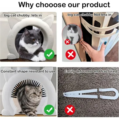 Einfach zu installierende Haustiertür für Katzen und Welpen, Größe L Einfach zu installierende Haustiertür für Katzen und Welpen, Größe L