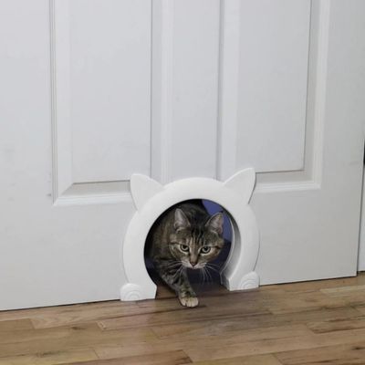 Einfach zu installierende Haustiertür für Katzen und Welpen, Größe L