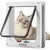 Magnetische Katzenklappe XL, weiß – integriertem Tunnel Katzen kleine Hunde Magnetische Katzenklappe XL, weiß – integriertem Tunnel Katzen kleine Hunde