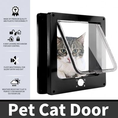 Pawffee Gatera magnética negra grande para gatos y perros pequeños