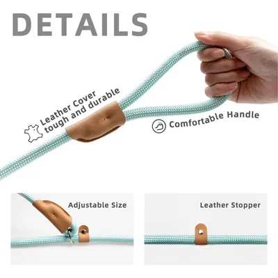 ZooVenture Halsbandlose Leine – Nylon, Griff, reflektierend