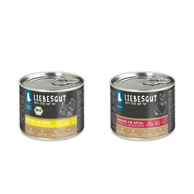 Liebesgut Katzenfutter Probierpaket Sensitiv 4 x 200 g