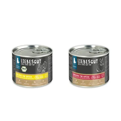 Liebesgut Katzenfutter Probierpaket Sensitiv 4 x 200 g