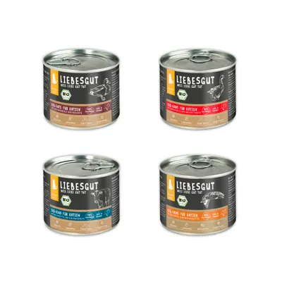 Liebesgut Katzenfutter Probierpaket Adult 8 x 200 g