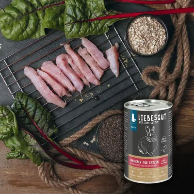 Liebesgut Katzenfutter Probierpaket Adult & Sensitiv 10 x 400 g