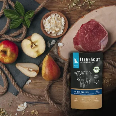 Liebesgut Katzenfutter Probierpaket Junior 6 x 100 g