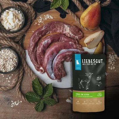 Liebesgut Katzenfutter Probierpaket Junior 6 x 100 g