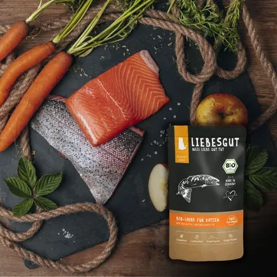 Liebesgut Katzenfutter Probierpaket Adult 8 x 100 g