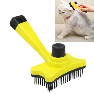 Brosse massage animaux : enlève sous-poils, stimule circulation