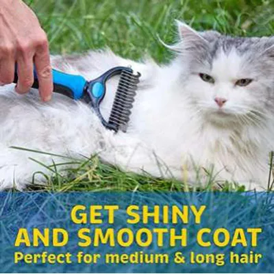Brosse toilettage chien chat – démêle poils longs facilement Brosse toilettage chien chat – démêle poils longs facilement