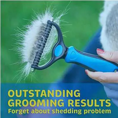 Brosse toilettage chien chat – démêle poils longs facilement Brosse toilettage chien chat – démêle poils longs facilement