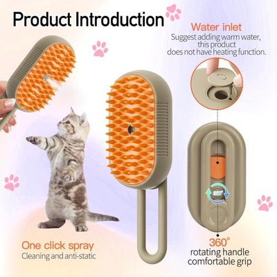 Brosse vapeur 3 en 1 - Massage électrique Pro