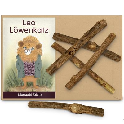 LEO LÖWENKATZ 10 Pièces bâtonnets d'herbe à chat. Baton matatabi