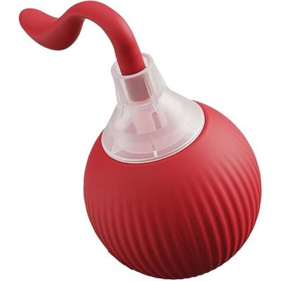 Interaktiver Katzenball (rot) – Leichtes Spielzeug für drinnen