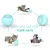 Iokheira - Balle Chat - Jouet Interactif LED Rotation Automatique Iokheira - Balle Chat - Jouet Interactif LED Rotation Automatique