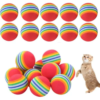 Chiwava - Balle Mousse - Lot 12 balles mousse chat Chiwava - Balle Mousse - Lot 12 balles mousse chat