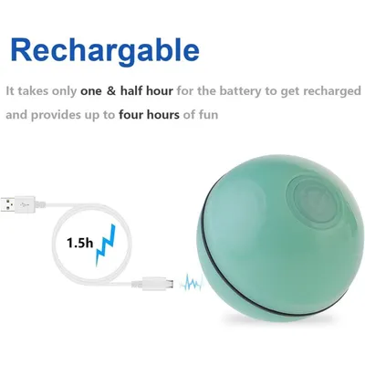 Balle chat interactive LED automatique rechargeable USB Balle chat interactive LED automatique rechargeable USB
