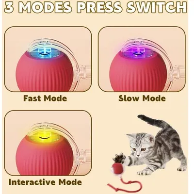 ZHIKE - Balle interactive - Jouet chat automatique ZHIKE - Balle interactive - Jouet chat automatique