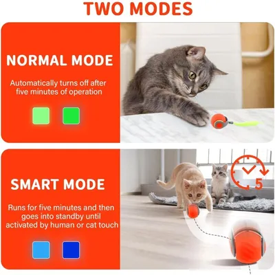 Balle interactive chat rotative rechargeable Balle interactive chat rotative rechargeable