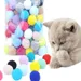 50 Stück50 Stück Katzenbälle 3 cm – weiches, buntes Spielzeug Kätzchen