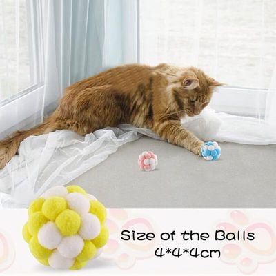 TIESOME - Jouet Chat - Balles cloche interactives (lot 3)