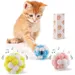 Katzenbälle mit Glöckchen, 3er-Set, weiches interaktives Spielzeug