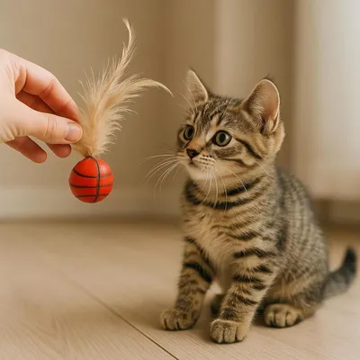 JORMFTTE - Jouets chat - Balles badminton interactives