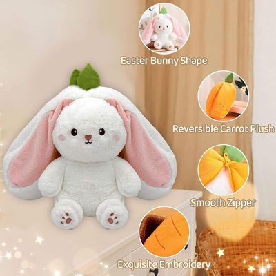 Jouet peluche lapin – modèle carotte