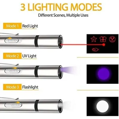 Pointeur LED chat USB – jouet interactif 4 en 1