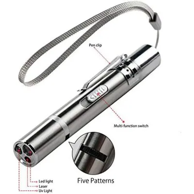 Pointeur LED chat USB – jouet interactif 4 en 1