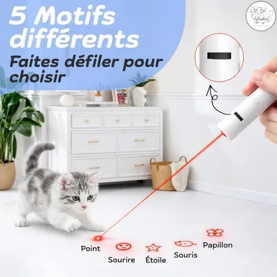 ZooVenture Katzen-Laserspielzeug – 7 Modi, USB-C, Katzenkopf ZooVenture Katzen-Laserspielzeug – 7 Modi, USB-C, Katzenkopf