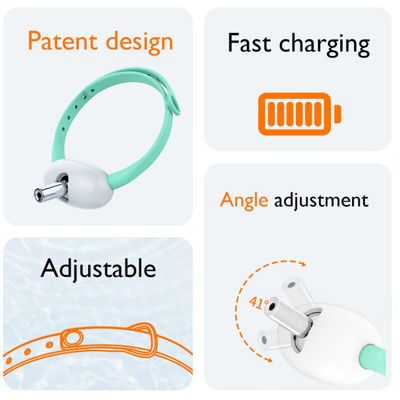 Collier laser chat interactif exercice quotidien